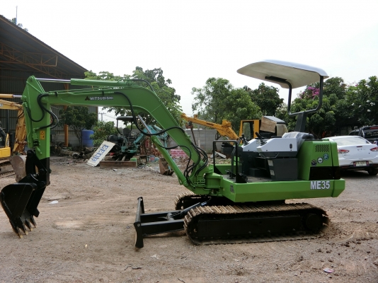 รถขุด MITSUBISHI ME035 ระบบไว เครื่องสวย เอวแน่น คอนโทนสั้น ปั้มนิ้ว แทรคเหล็ก เก่านอกญี่ปุ่น ราคา 330,000 บาท สนใจติดต่อ:096-5411713