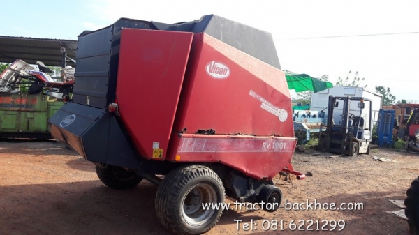 ตัวใหญ่กว่าเดิมครับ เครื่องม้วนฟาง ม้วนหญ้า ม้วนใบอ้อย ติดรถไถนา แทรคเตอร์