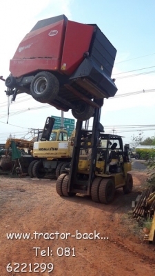 ตัวใหญ่กว่าเดิมครับ เครื่องม้วนฟาง ม้วนหญ้า ม้วนใบอ้อย ติดรถไถนา แทรคเตอร์
