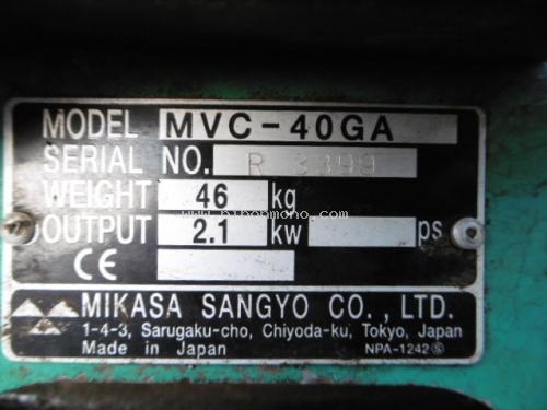 ราคาพิเศษ 13,000 บาท!! เครื่องตบดิน MIKASA MVC-40GA รหัสสินค้า : 80803477 www.nihonmono.com