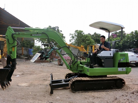 รถขุด MITSUBISHI ME035 ระบบไว เครื่องสวย เอวแน่น คอนโทนสั้น ปั้มนิ้ว แทรคเหล็ก เก่านอกญี่ปุ่น ราคา 330,000 บาท สนใจติดต่อ:096-5411713 หรือ 092-5768909
