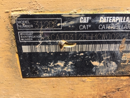 รถแบคโฮ CAT 312D ( กระบอกดำ. ) , ( รถทำ 1x,xxx กว่า ชม. ) สนใจติดต่อ 081 - 6079515