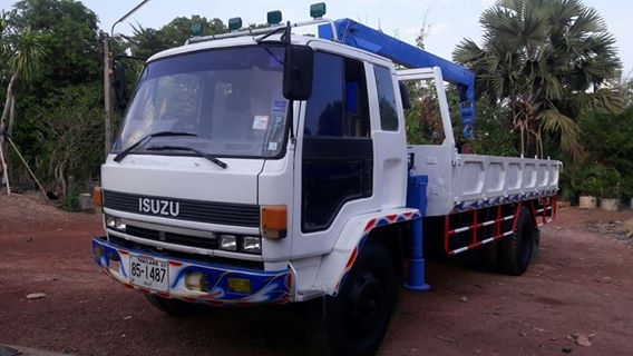 ขายรถ6ล้อเครน อีซูซุROCKY195 เครน3.7ตัน3ปอก กระบะยาว5.10เมตร แชชซีสวยทะเบียนครบ