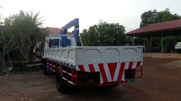 ขายรถ6ล้อเครน อีซูซุROCKY195 เครน3.7ตัน3ปอก กระบะยาว5.10เมตร แชชซีสวยทะเบียนครบ