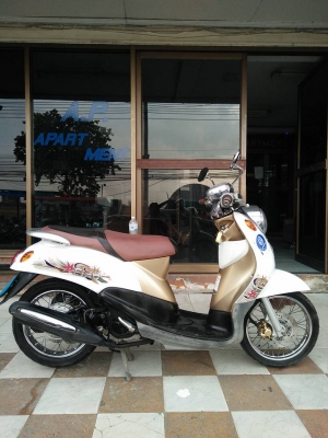 Yamaha Fino สีขาวพรีเมี่ยม ปี 2554 ขับนิ่มมากๆ ราคาถูก