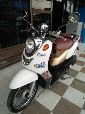 Yamaha Fino สีขาวพรีเมี่ยม ปี 2554 ขับนิ่มมากๆ ราคาถูก