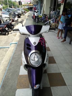 Fiore ปี 2555 สีม่วงขาว รถสวยสดใส คุณภาพดี ประหยัดน้ำมัน