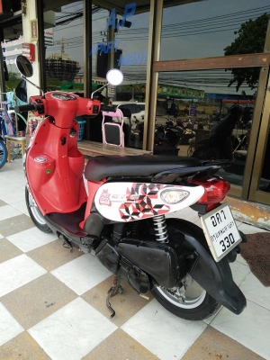 Yamaha Fiore สีขาวแดงดำ ปี 2555 รถสวยน่ารัก ขับง่าย น่าใช้ฝุดๆ