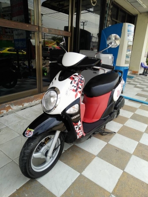 Yamaha Fiore สีขาวแดงดำ ปี 2555 รถสวยน่ารัก ขับง่าย น่าใช้ฝุดๆ