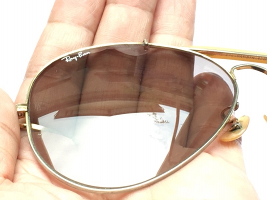 ขายแว่น Ray Ban outdoorsman usa. ออโต้สีชา ขนาด62mm.