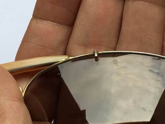 ขายแว่น Ray Ban outdoorsman usa. ออโต้สีชา ขนาด62mm.