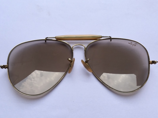 ขายแว่น Ray Ban outdoorsman usa. ออโต้สีชา ขนาด62mm.