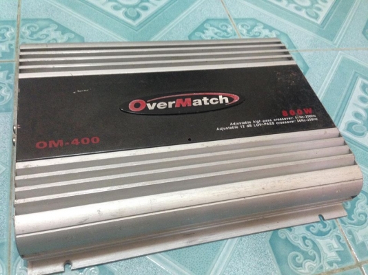 แอมป์4chคลาสเอบี Overmatch มือสองสภาพดีใช้งานปกติ เสียงดีมาก มีสวิตเลือกเป็น2chได้ ขับกลางแหลมอย่างละ4-6ดอกได้บาท ขาย 1450 บาท สนใจ0892425454 อยู่สระบุรี