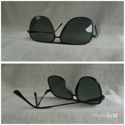 แว่นตาที่สุดแห่งนวัตกรรมฝรั่งเศส &#039;ราชสีห์ดำ&#039;  Vintage SWANK handmade in France  บิ๊กไซซ์!