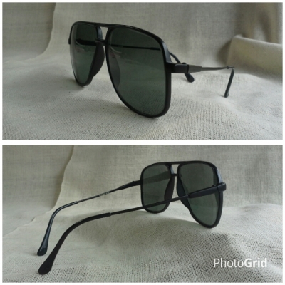 แว่นตาที่สุดแห่งนวัตกรรมฝรั่งเศส &#039;ราชสีห์ดำ&#039;  Vintage SWANK handmade in France  บิ๊กไซซ์!