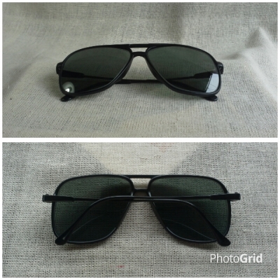 แว่นตาที่สุดแห่งนวัตกรรมฝรั่งเศส &#039;ราชสีห์ดำ&#039;  Vintage SWANK handmade in France  บิ๊กไซซ์!
