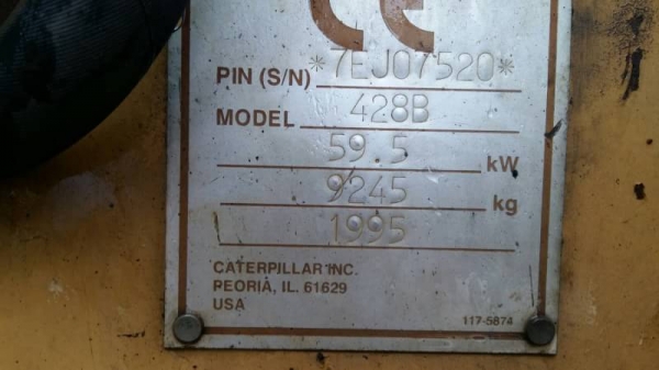 ขาย 450,000 หน้าตักหลังขุด CAT 428 B  ปี 1995 เครื่องดี ปั้มดี เกียร์แรง 2 เพลา รถสวยพร้อมใช้ เอกสารเล่มทะเบียน รถอยู่ กทม. 090-772-3710 090-772-3708