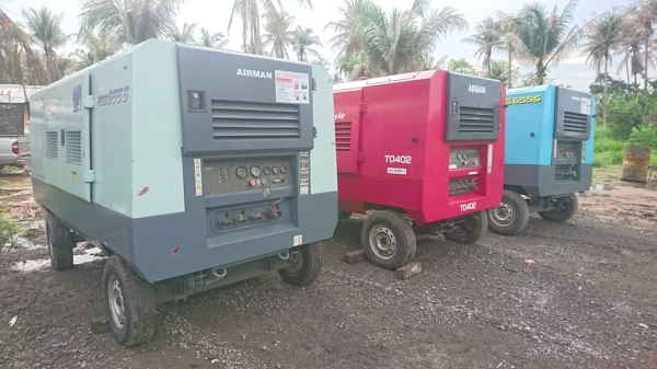 #เครื่องปั๊มลม Compressor มือสอง ญี่ปุ่น รุ่น PDS655S by OEK 098-5625920