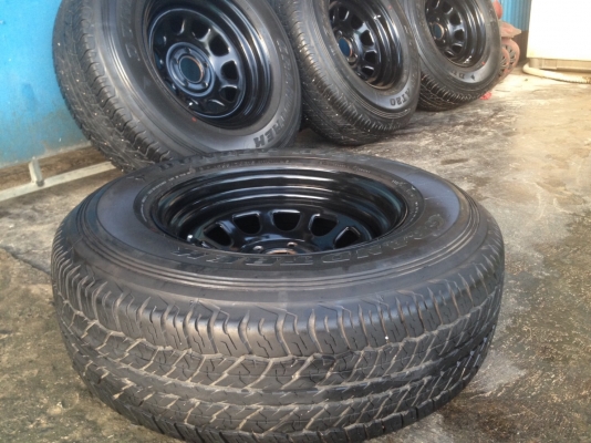 ขายล้อแม็ก16พร้อมยาง ล้อ8&quot;ออฟ-5 ยาง255/70