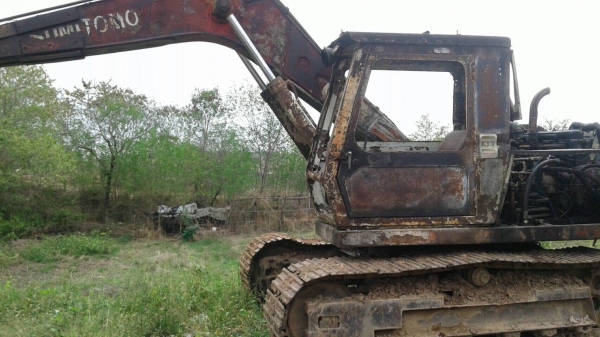 รถขุดSumitomo LS260ขนาดรุ่น120 ตัวเดินจักรยาน ทนทาน โซ่ แผ่น สวย..