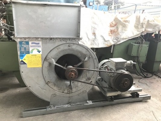 ขายโบวเวอร์ดูดลม-ดูดฝุ่น Nicotra มอเตอร์ Elektra 3HP. 380V Germany รุ่นใบพัด 2ชั้น สภาพสวยมาก วิ่งนิ่มเดิมๆ พร้อมใช้งาน