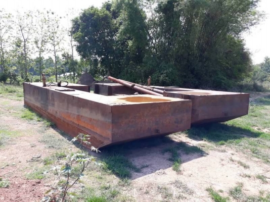 ขายโป๊ะ ขนาด 200 ราคา 550,000 บาท กว้างข้างละ 3 เมตร ยาว 12 เมตร สภาพพร้อมใช้   สินค้าอยู่ จ.ขอนแก่น โทร&amp;ไอดีไลน์ 0610710295