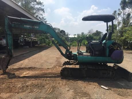 KOMATSU PC30-7+KUBOTA+เทนเลอร์ลาก
