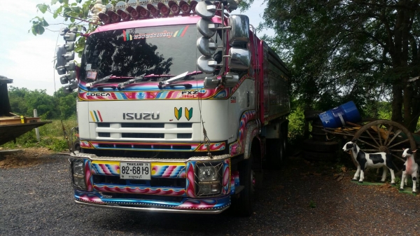 พ่วง 22 ล้อ ISUZU FXZ360 ปี 56 กระบะอลูมิเนียม ดั้ม สภาพพร้อมใช้ พร้อมโอน  ราคา 2.60 ล้าน