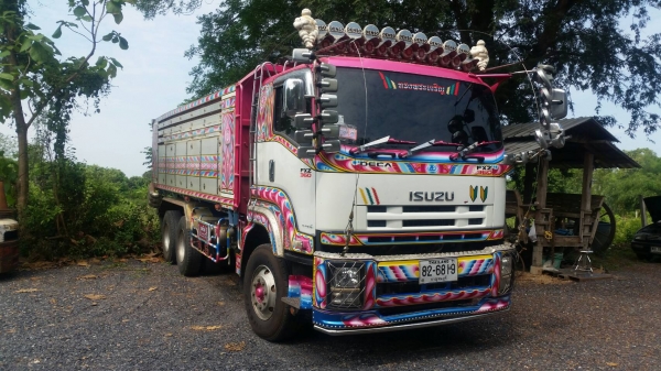 พ่วง 22 ล้อ ISUZU FXZ360 ปี 56 กระบะอลูมิเนียม ดั้ม สภาพพร้อมใช้ พร้อมโอน  ราคา 2.60 ล้าน