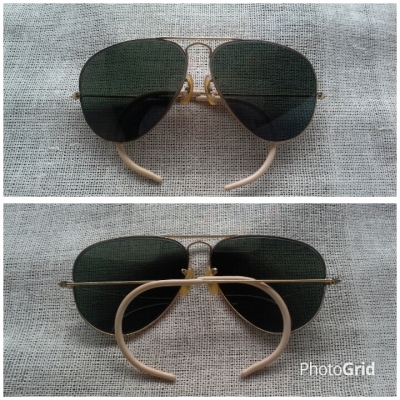 แว่นตาอเมริกันวินเทจ ยุค &#039;60s  แม่ทัพใหญ่ &#039;แมคอาร์เธอร์&#039;  Vintage B&amp;L RAY-BAN USA  ตัวแท้!  จริงใจ-ำไม่จิงโจ้!