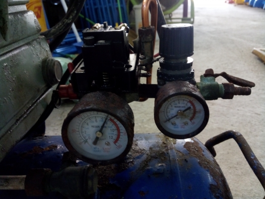 ปั้มลมPUMAมือสองสภาพพร้อมใช้แต่ไม่มีฝาครอบ