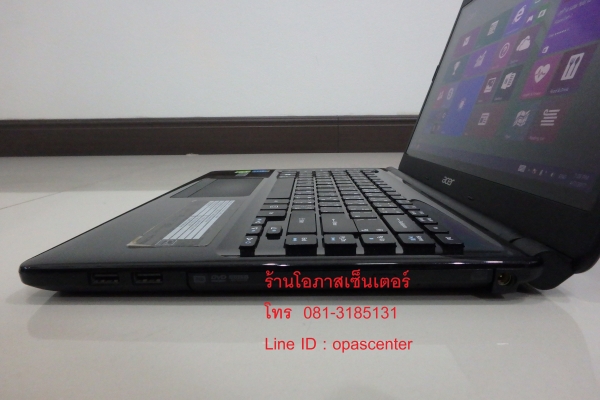 โน้ตบุ๊ค Acer รุ่น E1-470PG Core i3-3217U จอสัมผัส Ram4G HDD500GB การ์ดจอ 720M สีดำ ที่ชาร์ท กระเป๋า