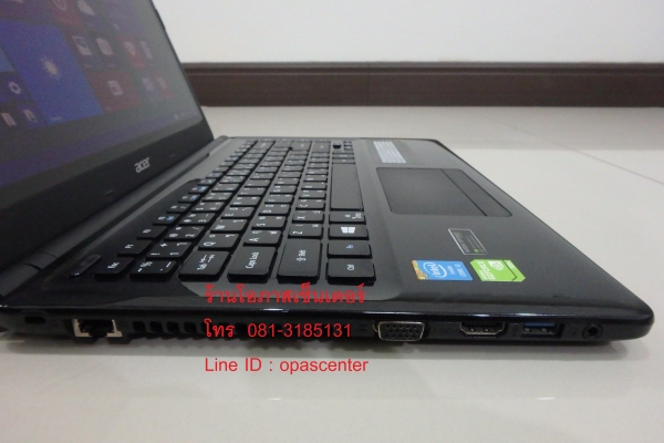 โน้ตบุ๊ค Acer รุ่น E1-470PG Core i3-3217U จอสัมผัส Ram4G HDD500GB การ์ดจอ 720M สีดำ ที่ชาร์ท กระเป๋า
