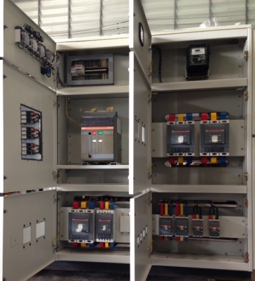 ขายตู้ Mdb Mian air circuit breaker Abb 1600A SACE E2N 16 breaker ย่อยของ Abb 8 ตัว พร้อม capbank Abb 50kvar 6 step K.Pipat 098-2641749