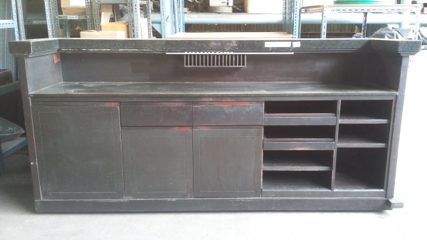 เคาเตอร์ไม้หน้าหินอ่อน