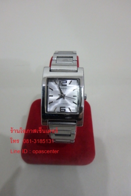 นาฬิกา Casio LTP-1283 หญิง เรือนเงิน สี่เหลี่ยม สภาพสวย เดินปกติ ส่งฟรี