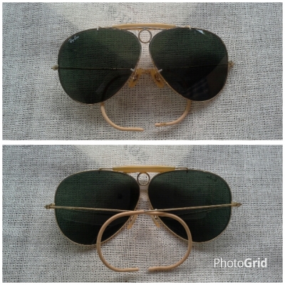 แว่นตาเรย์-แบน ศูนย์ใหญ่ นายพลแมคอาร์เธอร์ ราคานักศึกษา Vintage B&amp;L RAY-BAN USA  บิ๊กไซซ์!