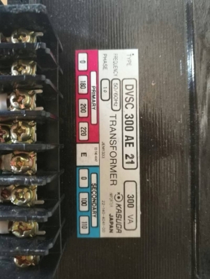 500 บ. ส่งฟรี083-2000058 LINE ID: line832923 หม้อแปลงไฟยี่ห้อ KASUGA ขนาดกำลัง 300 VA. ไฟเข้า 180 - 220 V. ไฟออก 100 - 110 V. เลือกต่อได้ตามต้องการ 500 บ. ส่งฟรี083-2000058 LINE ID: line832923 หม้อแปลงไฟยี่ห้อ KASUGA ขนาดกำลัง 300 VA. ไฟเข้า 180 - 220 V. ไฟออก 100 - 110 V. เลือกต่อได้ตามต้องการ