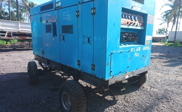 # PDS390SD เครื่องปั๊มลม Airman มีล้อ 390cfm. 7 บาร์ นำเข้าจากญี่ปุ่น by OEK