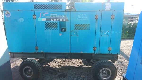# PDS390SD เครื่องปั๊มลม Airman มีล้อ 390cfm. 7 บาร์ นำเข้าจากญี่ปุ่น by OEK