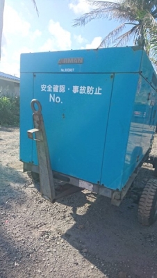 # PDS390SD เครื่องปั๊มลม Airman มีล้อ 390cfm. 7 บาร์ นำเข้าจากญี่ปุ่น by OEK