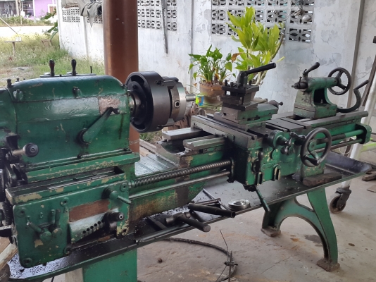 แท่นกลึง พร้อมใช้งาน 6 ฟุต 2 เพลา ในราคาเบาๆๆ 38,000 เท่านั้น