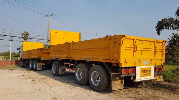 Hino mega เครื่อง 320 แรง ปี 51 กระบะสามมิตรไม่ดัมพ์ ลูก 3 เพลา ทะเบียนพร้อม