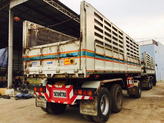 ISUZU 360 แรง ปี 57 ดัมพ์แม่ลูก ลูก 3 เพลา ไมล์แสนห้า