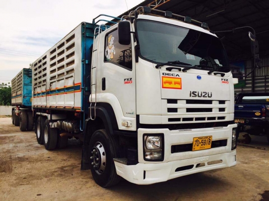 ISUZU 360 แรง ปี 57 ดัมพ์แม่ลูก ลูก 3 เพลา ไมล์แสนห้า