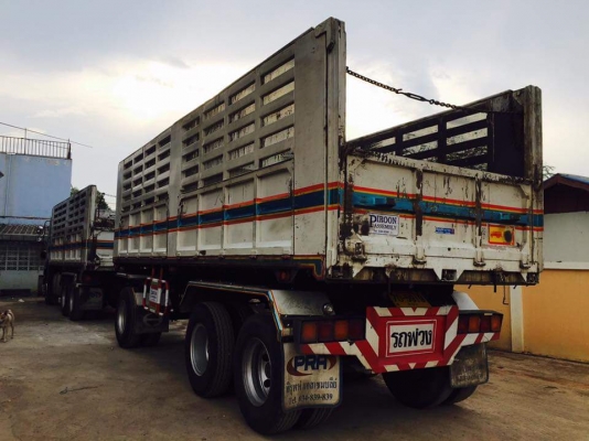 ISUZU 360 แรง ปี 57 ดัมพ์แม่ลูก ลูก 3 เพลา ไมล์แสนห้า