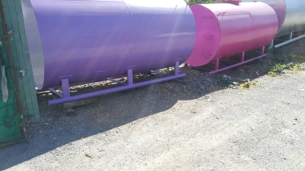 ถังน้ำมัน 20000 ลิตรแบ่ง 2 ห้องแยกใส่น้ำมันได้สองประเภท