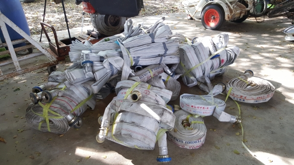 สายดับเพลิง ของใหม่ เก่าญี่ปุ่น ราคา 1300 บาท 1.5 นิ้ว ยาว 15 เมตร