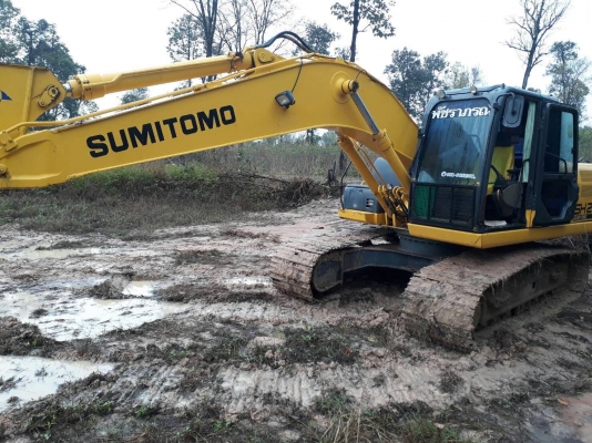 SUMITOMO SH210-5 รถออกห้าง ประกอบญี่ปุ่น SUMITOMO SH210-5 รถออกห้าง ประกอบญี่ปุ่น