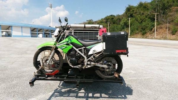 ขายถาดบรรทุกมอไซค์ ครับ. สำหรับรถที่มีชุดลาก น้ำหนักได้ 150กิโลกรัม โดยประมาณครับ.